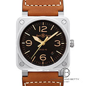 BELL&ROSS x&X BR03-92 Golden Heritage BR03-92 S[f we[W BR0392-GH-ST/SCA ubN