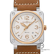 BELL&ROSS x&X BR03-92 Steel & Rose Gold BR03-92 XeB[  [YS[h BR0392-ST-PG/SCA zCg