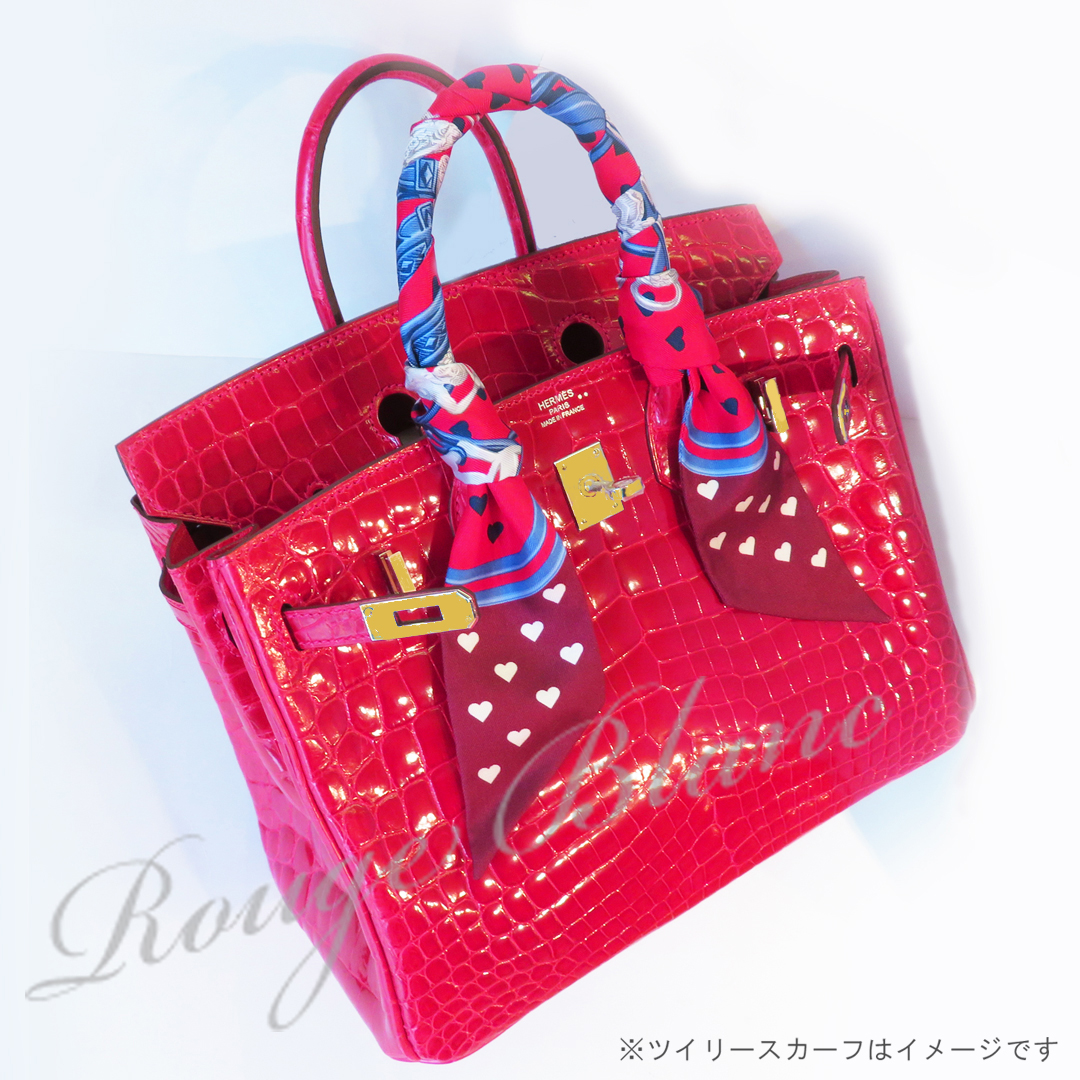 格安 激安 エルメススーパーコピー Hermes バーキン25 ブレイズ クロコダイルニロティカス リセ ゴールド金具 新品