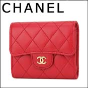 Vl 3܂z CHANEL A84029 Y04059 2B769 z }gbZ MATELASSE SMALL WALLET fB[X RED bh  