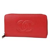 Vl z(Eht@Xi[) CHANEL A50071 Y09147 2A782 z ZIP WALLET IN GRAINED CALF SKIN fB[X RED bh