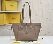 フェンディ バッグ コピー フェンディ バッグ アウトレット Fendi Origami ミディアム コルダグレー レザー 変形バッグ グレー 8BH414APZAF11WS レザー ゴールド金具 FENDI2024036