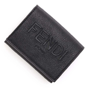 格安！激安！フェンディスーパーコピー フェンディ財布コピー FENDI 3つ折り財布 小銭入れ付き ブラック メンズ 7m0280 adp7 f0kur