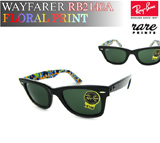 Co TOX RayBan EFCt@[[ yAvgz RARE PRINTS t[ ԕvg RB2140 1018