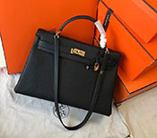 GXX HERMES Kelly40 Noir P[40 m[ ubN 