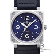 BELL&ROSS x&X BR03-92 Blue Steel BR03-92 u[XeB[ BR0392-BLU-ST/SCA u[