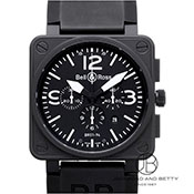 BELL&ROSS x&X BR01-94 Carbon Chronograph BR01-94 J[{ NmOt BR01-94CFB-CA ubN