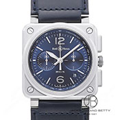 BELL&ROSS x&X BR03-94 Blue Steel BR03-94 u[X`[ BR0394 BLU-ST/SCA