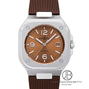 BELL&ROSS x&X BR05 Brown Steel BR05 uE XeB[ BR05A-BR-ST/SRB uE