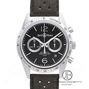 BELL&ROSS x&X BRV126 Black Silver BRV126 ubNVo[ BRV126-BS-ST/SCF ubN