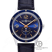 BELL&ROSS x&X Vintage BR123 Aeronavale Be[W BR123 AGio BRV123-BLU-ST/SCA u[