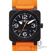 BELL&ROSS x&X BR03-92 Carbon Orange Limited Edition BR03-92 J[{IW ~ebh BR0392-O-CA/SRB ubN