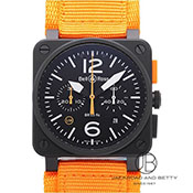 BELL&ROSS x&X BR03-94 Carbon Orange Limited Edition BR03-94 J[{IW ~ebh BR0394-O-CA/SRB ubN