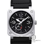 BELL&ROSS x&X BR03-97 Power Reserve BR03-97 p[U[u BR03-97-BL-SI/SCA ubN