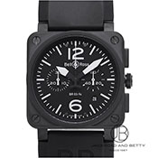 BELL&ROSS x&X BR03-94 Chronograph BR03-94 NmOt BR03-94-BL-CE ubN