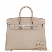 GX HERMES@o[L 25cm [Birkin 25cm]@gS@OgD[gD[ (gDeB[O[) [GRIS TOURTERELLE(81)]@Vo[