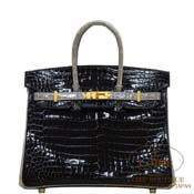 GX HERMES@o[L 25cm [Birkin 25cm]@p[\iI[_[@|TX@N~OgD[gD[ (gDeB[O[) [NOIR(89)/GRIS TOURTERELLE(81)]@S[h