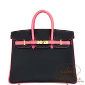 GX HERMES@o[L 25cm [Birkin 25cm]@p[\iI[_[@Gv\@N~[YAU([YAU~NXeb`)[NOIR(89)/ROSE AZALLE(8W)]@S[h