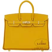 GX HERMES@o[L 25cm [Birkin 25cm]@p[\iI[_[@gS@W[kAu~S[h [JAUNE AMBRE(9D)/GOLD(37)]@(VXeb`)@VpS[h