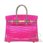 GX HERMES@o[L 25cm [Birkin 25cm]@p[\iI[_[@jeBJX@[YVFwU[h~OgD[gD[ (gDeB[O[) [ROSE SHEHERAZADE(J5)/GRIS TOURTERELLE(81)]@S[h