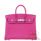 GX HERMES@o[L 25cm [Birkin 25cm]@gS@[Yp[v [ROSE POURPRE(L3)]@Vo[