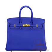 GX HERMES@o[L 25cm [Birkin 25cm]@gS@u[GNgbN [BLEU ELECTRIQUE(7T)]@S[h