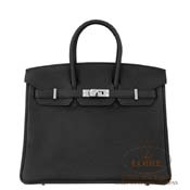 GX HERMES@o[L 25cm [Birkin 25cm]@p[\iI[_[@gS@N [NOIR(89)]@Vo[