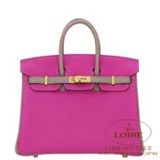 GX HERMES@o[L 25cm [Birkin 25cm]@p[\iI[_[@gS@[Yp[v~OAXt@g [ROSE POURPRE(L3)/GRIS ASPHALTE(M8)]@S[h