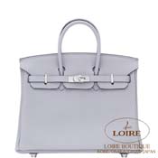 GX HERMES@o[L 25cm [Birkin 25cm]@gS@u[OVG [BLEU GLACIER(8U)]@Vo[