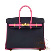 GX HERMES@o[L 25cm [Birkin 25cm]@p[\iI[_[@Gv\@N~[YAU [NOIR(89)/ROSE AZALLE(8W)]@S[h