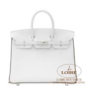 GX HERMES@o[L 25cm [Birkin 25cm]@p[\iI[_[@N}X@V~GgD[v [BLANC(01)/ETOUPE(18)]@}bgVo[