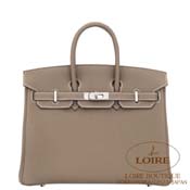 GX HERMES@o[L 25cm [Birkin 25cm]@gS@GgD[v [ETOUPE(18)]@Vo[