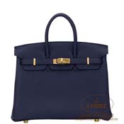 GX HERMES@o[L 25cm [Birkin 25cm]@gS@u[jC [BLEU NUIT(2Z)]@S[h