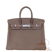 GX HERMES@o[L 25cm [Birkin 25cm]@gS@g[v [TAUPE(16)]@Vo[
