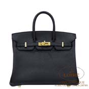 GX HERMES@o[L 25cm [Birkin 25cm]@VF[u@N [NOIR(89)]@S[h