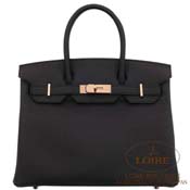 GX HERMES@o[L 30cm [Birkin 30cm]@gS@N [NOIR(89)]@[YS[h