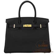GX HERMES@o[L 30cm [Birkin 30cm]@gS @N [NOIR(89)]@S[h