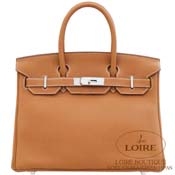 GX HERMES@o[L 30cm [Birkin 30cm]@gS@S[h [GOLD(37)]@Vo[