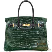 GX HERMES@o[L 30cm [Birkin 30cm]@p[\iI[_[@|TX@ F[tHZ~N [VERT FONCE(67)/NOIR(89)]@S[h