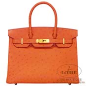 GX HERMES@o[L 30cm [Birkin 30cm]@I[Xgb`@^WF [TANGERINE(5K)]@S[h