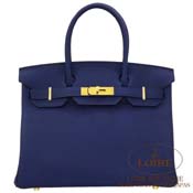 GX HERMES@o[L 30cm [Birkin 30cm]@gS@u[AN [BLEU ENCRE(M3)] y2018NH~VFz@S[h