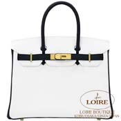 GX HERMES@o[L 30cm [Birkin 30cm]@p[\iI[_[@N}X@V~N [BLANC(01)/NOIR(89)]@}bgS[h
