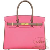 GX HERMES@o[L 30cm [Birkin 30cm]@p[\iI[_[@Gv\@[YAU~GgD[v (VXeb`) [ROSE AZALLE(8W)/ETOUPE(18)]@}bgS[h