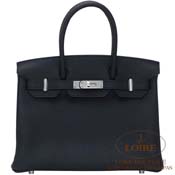 GX HERMES@o[L 30cm [Birkin 30cm]@N}X@ N [NOIR(89)]@Vo[