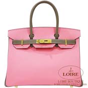GX HERMES@o[L 30cm [Birkin 30cm]@p[\iI[_[@Gv\@[YRtFbeB~GgD[v [ROSE CONFETTI(1Q)/ETOUPE(18)]@S[h