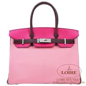 GX HERMES@o[L 30cm [Birkin 30cm]@p[\iI[_[@VF[u@sN~[YVbLO~v [PINK(5P)/ROSE SHOCKING(5R)/PRUNE(58)]@Vo[