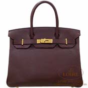 GX HERMES@o[L 30cm [Birkin 30cm]@N}X@v [PRUNE(58)]@S[h