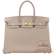 GX HERMES@o[L 35cm [Birkin 35cm]@gS@OgD[gD[ (gDeB[O[) [GRIS TOURTERELLE(81)]@S[h