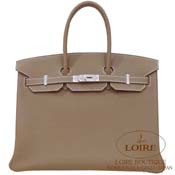 GX HERMES@o[L 35cm [Birkin 35cm]@gS@GgD[v [ETOUPE(18)]@Vo[