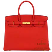 GX HERMES@o[L 35cm [Birkin 35cm]@gS@[WhN[ [ROUGE DE COEUR(S3)] y2019NtĐVFz@S[h